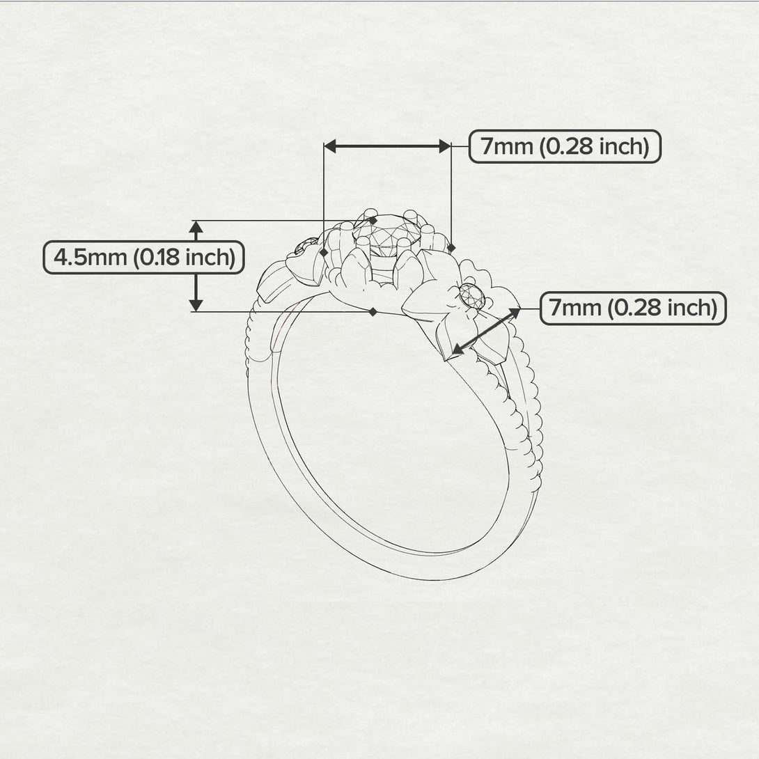 The Flower cocktail ring Diamond Ring- Kennedy no. 3